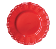 Pjatë E Sheshtë Në Porcelan