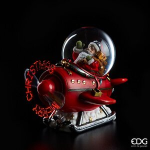 Aeroplan Me Sferë Uji Me Drita Led